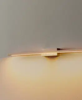 Nástěnná svítidla quitani Nástěnné svítidlo Quitani LED Tolu, nikl, 65 cm