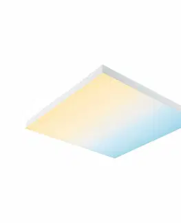 LED nástěnná svítidla PAULMANN LED Panel Velora Rainbow dynamicRGBW hranaté 450x450mm 2110lm RGBW bílá