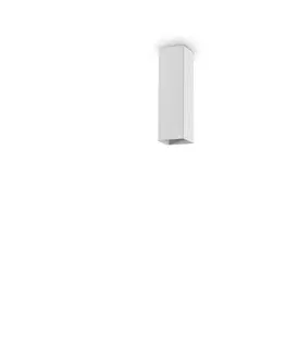 Moderní bodová svítidla Stropní přisazené svítidlo Ideal Lux Sky PL1 H20 Bianco 233772 GU10 1x28W IP20 20cm bílé