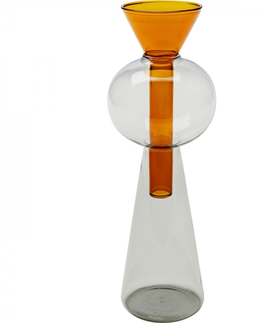 Skleněné vázy KARE Design Skleněná váza Amore - oranžová, (2/part)