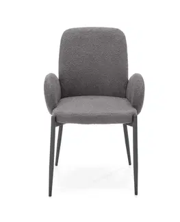Židle HALMAR Jídelní židle K477 šedá