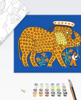 Zvířata Malování podle čísel limitka lidový slon