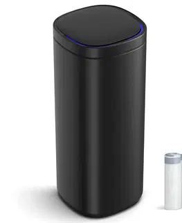 Odpadkové koše SONGMICS Odpadkový koš s pohybovým senzorem Widewick černý