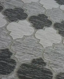 Koberce a koberečky Dywany Lusczow Kusový koberec ACRYLOVY YAZZ 3766 šedý trellis, velikost 160x220