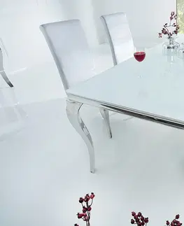 Designové a luxusní jídelní stoly Estila Luxusní jídelní stůl Modern Barock 180 cm bílý