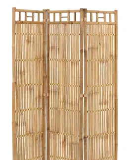 Paravány Pokojový bambusový paravan Bamboo Pliable - 120*5*160 cm J-Line by Jolipa 91408