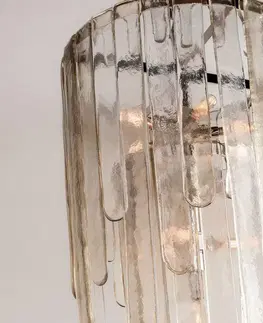Designová závěsná svítidla HUDSON VALLEY závěsné svítidlo FENWATER sklo bronz E14 9x40W 9418-PN-CE