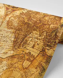 Samolepící tapety Samolepící tapeta kreslená mapa minulosti