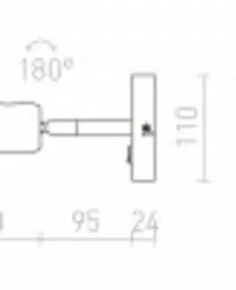Moderní bodová svítidla RED - DESIGN RENDL RENDL BAROQUE nástěnná černá chrom 230V E27 28W R12986