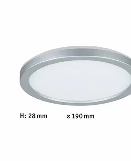 LED stropní svítidla PAULMANN LED Panel Atria Shine kruhové 190mm 1340lm 3000K matný chrom