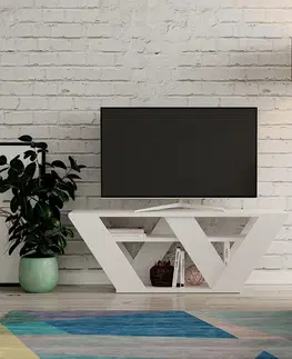 TV stolky Kalune Design TV stolek PIPRALLA 110 cm bílý