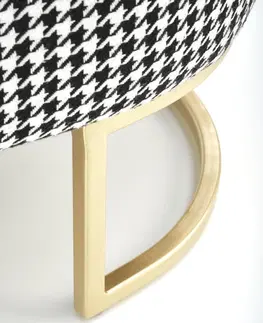 Stoličky HALMAR Lavice s úložným prostorem HARMONY 105 cm bílo-černá