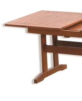 Zahradní slunečníky a doplňky Stůl LUISA dřevěný rozkládací 160 - 210 cm
