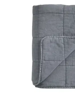 Přehozy Granitový bavlněný přehoz s opraným vzhledem Vintage Quilt - 130*180 cm Chic Antique 16090125 (16901-25)