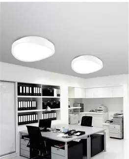 LED stropní svítidla Nova Luce Bílé nepravidelné stropní LED svítidlo Onda - pr. 400 x 115 mm, 27 W, bílá NV 61471601