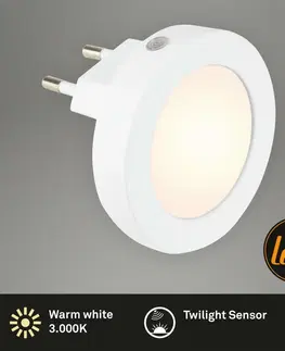 Noční osvětlení BRILONER LED senzor noční světlo, 6,5 cm, LED modul, 0,5W, 30lm, bílé BRI 2188016