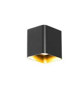 Venkovni nastenne svetlo Moderní nástěnné svítidlo černé vč. LED IP54 čtvercové - Evi