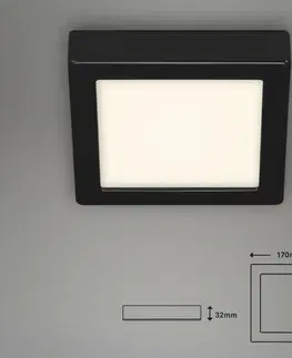 LED stropní svítidla BRILONER Stropní svítidlo, 17 cm, 12 W, 1200 lm, hliník BRI 3464-415