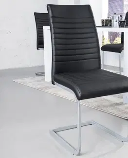 Židle Jídelní židle 2 ks TRITON Dekorhome Černá
