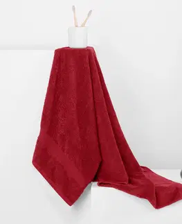 Ručníky Bavlněný ručník DecoKing Mila 70x140 cm červený, velikost 70x140