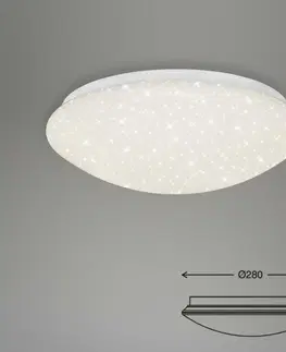 LED stropní svítidla BRILONER LED stropní svítidlo hvězdné nebe, pr. 28 cm, 15 W, bílé BRILO 3373-016