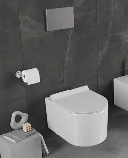 Záchody MEXEN/S Sofia Závěsná WC mísa včetně sedátka s slow-slim, duroplast, bílá 30540100