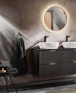 Koupelnový nábytek Comad Skříňka pod umyvadlo Casad 80 cm černá