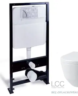 WC sedátka PRIM předstěnový instalační systém bez tlačítka + WC LAUFEN PRO LCC RIMLESS + SEDÁTKO PRIM_20/0026 X LP2