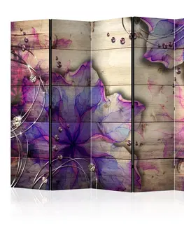 Paravány Paraván Purple Memory Dekorhome 135x172 cm (3-dílný)