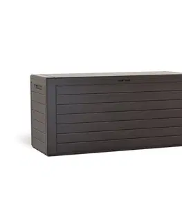 Úložné boxy Zahradní box Woodebox hnědá, 280 l, 116 x 55 x 44 cm