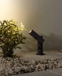 Sloupková světla Lucande LED světlo na podstavci Narea, nastavitelné, 14 cm