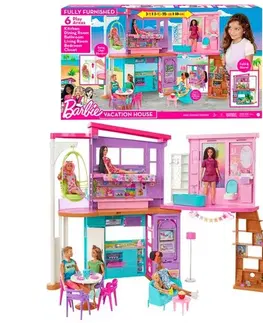 Hračky panenky MATTEL - Barbie Párty Dům V Malibu