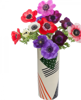 Vázy z hliníku a oceli KARE Design Barevná kovová váza Abstract Counterpart 31cm