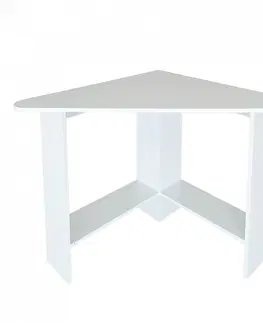 Psací stoly MODERNHOME Rohový psací stůl Kare bílý