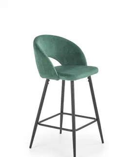 Barové židle HALMAR Barová židle Ivy6 tmavě zelená
