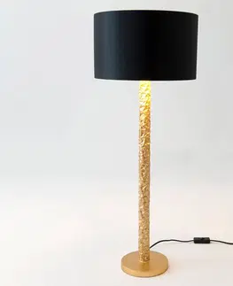 Stolní lampy Holländer Stolní lampa Cancelliere Rotonda černá/zlatá 79 cm