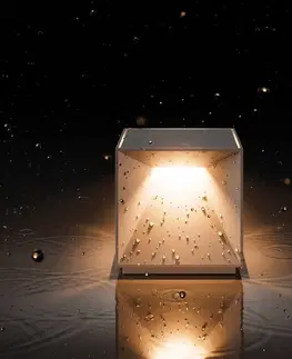 Venkovní osvětlení terasy Sigor Nabíjecí stolní lampa Nutalis LED, béžová duna
