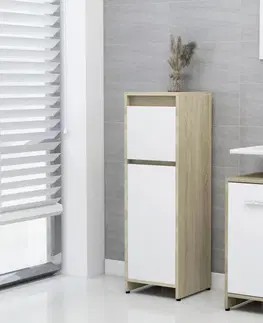 Koupelnové skříňky Koupelnová skříňka DTD deska Dekorhome Šedá lesk