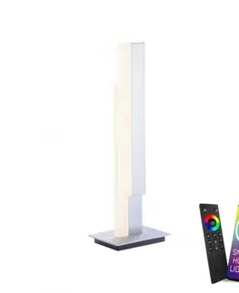 Chytré osvětlení PAUL NEUHAUS LED stolní lampa Q-TOWER s nastavitelnou barvou světla v puristickém designu Smart Home ZigBee 2700-5000K