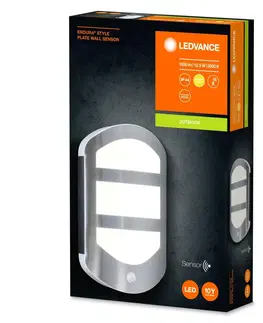 LED venkovní nástěnná svítidla OSRAM LEDVANCE ENDURA Style Plate Wall Sensor 12,5W 4058075477872