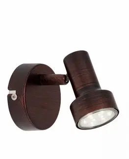 LED bodová svítidla BRILONER Bodové svítidlo pr. 8 cm 1xGU10 3W 250lm antická měď BRI 2843-011