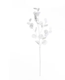 Umělé květiny Větev eukalyptu 90cm white