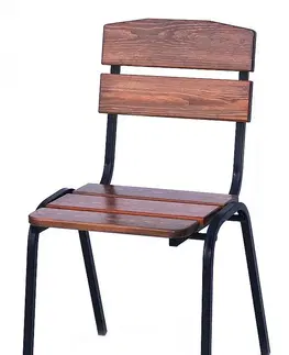 Zahradní židle a křesla Dřevěné zahradní stohovatelné křeslo LIMA