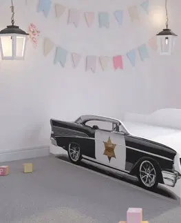 Dětské postele Exkluzivní dětská postel pro mladého šerifa 140 x 70 cm