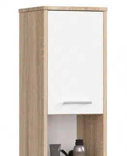 Koupelnový nábytek Ak furniture Koupelnová skříňka Fin II 30 cm sonoma/bílá