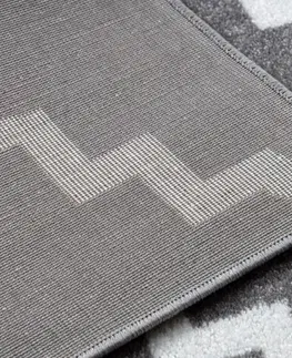 Koberce a koberečky Dywany Lusczow Kusový koberec SKETCH Danny šedý /bílý trellis, velikost 140x190
