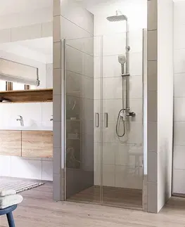 Sprchové kouty MEREO Sprchové dveře, Lima, dvoukřídlé, lítací, 120x190 cm, chrom ALU, sklo Čiré CK80553K
