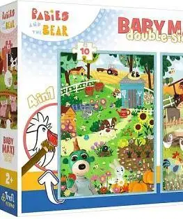 Hračky puzzle TREFL - Puzzle Baby MAXI 2x10 - Děti a Medvěd