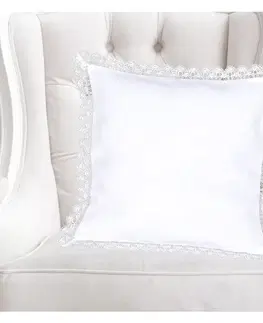 Dekorační polštáře Návlek na polštář, Bílá elegance, bílý, 40 x 40 cm