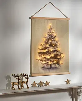 Svíčky a světelné dekorace LED závěsný vánoční stromek